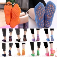 PEONIES 1 Pair Skid Floor Socks Foot Massage Trampoline Socks Breathable Kids Adults