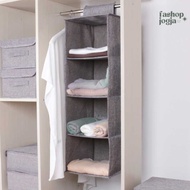 GMZY Hanging Fabric Wardrobe Shelf Closet Wardrobe Storage Box - GM4