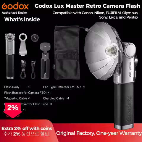 Graflex-Inspired 2.4G Wireless Flash Godox Lux Master Retro Camera Flash Widely compatible with majo