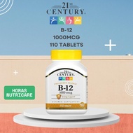 21ST CENTURY B-12 1000MCG (110 TABLETS) - Vitamin Supplement for Nerves and Blood Cell Health