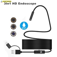 COUMTTERDGUB Inspection Camera, 408P/720P/1080P Universal HD Inspection Camera, 3 in 1 IP67 Waterpro