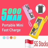 【Local Seller】PD22.5W Transparent Mini Powerbank Fast Charging 5000mah Charger Small Lightweight Power Bank