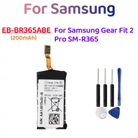 EB-BR365ABE Replacement Battery For Samsung Gear Fit 2 Pro SM-R365 R365 Battery 200mAh with free Too