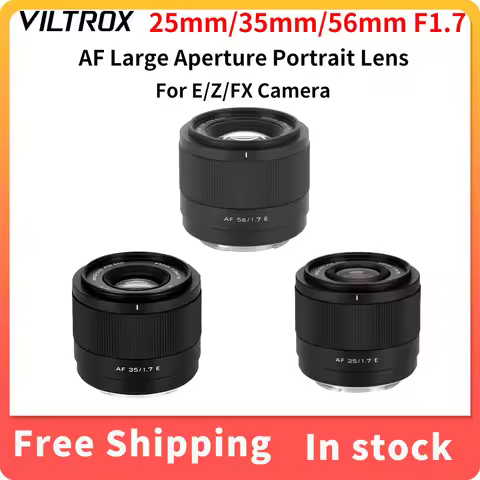 Viltrox AF 25mm 15mm 35mm 56mm F1.7 APS-C Auto Focus large aperture Portrait Camera Lens for Sony E 