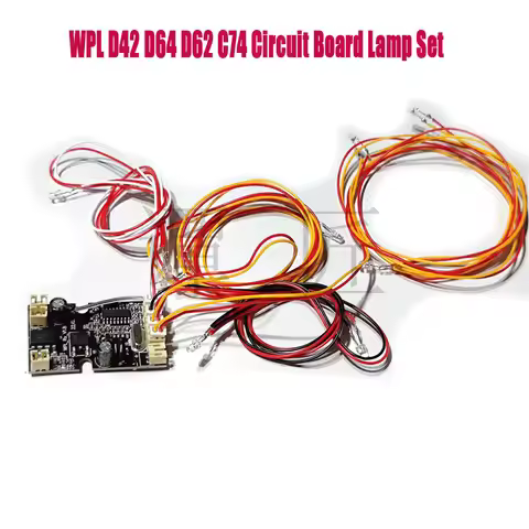 WPL D42 D64 D62 C74 Truck 4WD RC Car Spare Parts Universal Circuit Board Light Lamp Set
