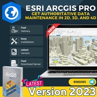ESRI ArcGIS Pro 3.0.2 - Get authoritative data maintenance in 2D, 3D, and 4D | Windows | Lifetime