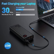 BASEUS 倍思PD 65W 30000mAh 30000 mAh 充電寳可充Macbook Pro小米筆記本三星45W手機充電器