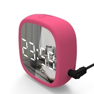 Travel Alarm Clock Digital LED Clock Voice Control Adjustable Brightness USB  Battery Operated Wall-