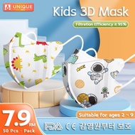 3D Kids Mask 0-12 Year 10Pcs Per Pack Kids Cartoon Mask Duckbill Mask Korean Style 3 Layers of Prote
