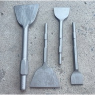 17mm flat chisel 50mm-75mm-115mm // 100mm flat plate for 30mm chisel 50mm long