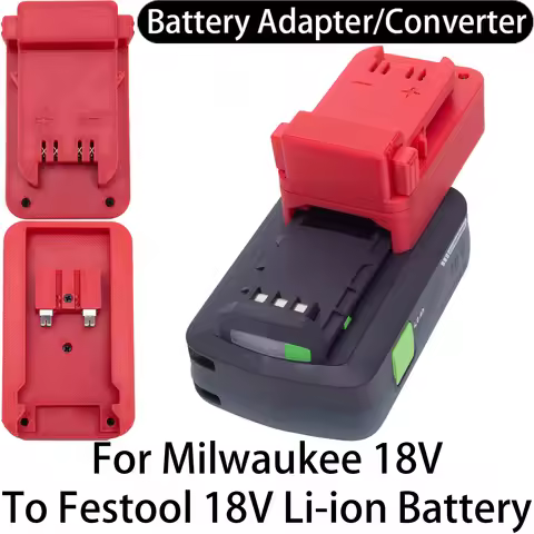 Battery Adapter For Milwaukee 18V Li-ion Tool To Festool 18V Li-ion Battery Adapter Converter Power 