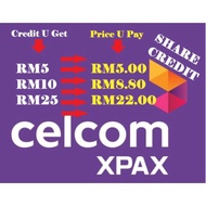 CELCOM SHARE CREDIT 5,10,25