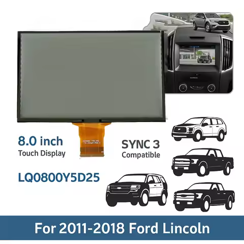 LCD Touch Screen Display Replacement LQ080Y5DZ05 For Ford F150 F250 F350 Explorer Edge Escape SYNC 3