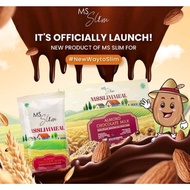 MS Glow MS Slim MS Meal Minuman Pengganti Makan Penurun Berat Badan Rasa Coklat Almond