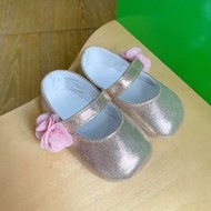 🇬🇧英國Monsoon®正品 柔軟閃金芭蕾舞鞋 BB鞋 學行鞋