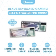 Rexus KY Gaming K98M Full Size Retro Classic RGB LED Gaming – Tactical Switch Fast Response