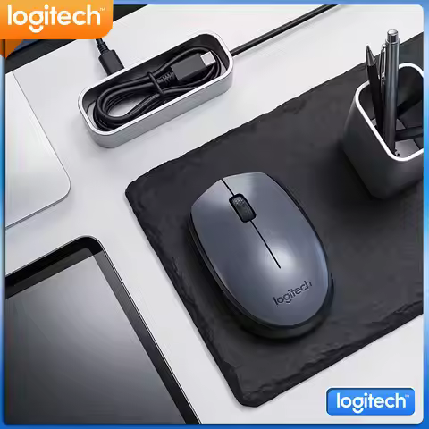 Shock-Resistant Logitech M170 Wireless Optical Mouse 2.4GHz 10m Range 1000DPI for PC Mac Desktop Off