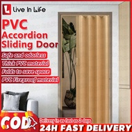 Accordion Sliding Door PVC Folding Door For Kitchen Bathroom household Partition Track Door
