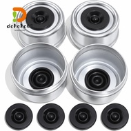 DOHOHPH 4PCS Trailer Hub Dust Cap, 2.44 Inch with Rubber Plug Trailer Axle Dust Cap, Durable Heavy D