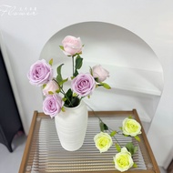 Artificial Roses 3 Candy Roses Bulgarian Roses Artificial Flowers High-End Lifelike Artificial Flowe