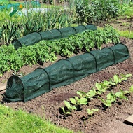 AUGMA Greenhouse Tunnel, Collapsible Green Mesh Shade Net Cover, Heavy Duty Metal Frame UV Protectio