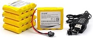 YUTSUJO (5-Pack) 4.8V AA 700mAh Ni-Cd Battery Pack Compatible with 1/18 RC Truck Car Rock Off-Road F
