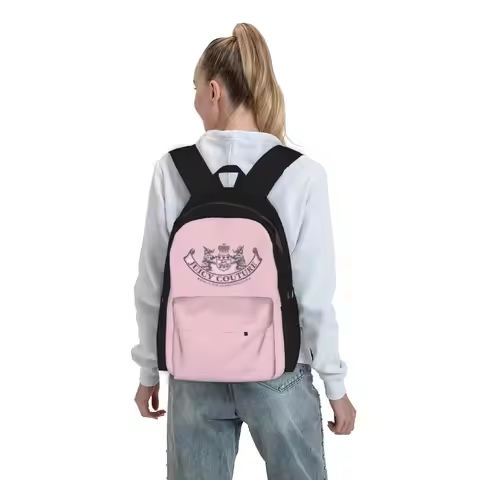 Juicy Couture Classic Backpack Boys Girls BookBag Children School Bag Laptop Shoulder Bags for Men W