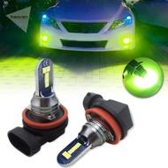 2pcs Super Bright Lime Green LED Bulbs H11 H8  H4 H7 9005 9006 Car Truck Fog Lights Fog Lamp