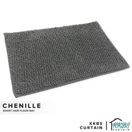 KKBS CURTAIN Chenille Microfiber Short Hair Floor Mat Door Mat Shower Mat Plain Colour