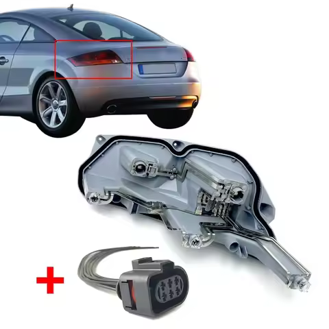 For Audi TT 8J MK2 2006-14 Left Rear N/S Tail Light Bulb Holder & Prewire Plug Harness 8J0945257A Ca