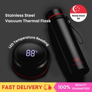1000ml/1500ml Stainless Steel Smart LED Vacuum Insulated Black Thermal Flask