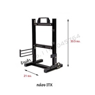 เปิดประเภทกรณีคอมพิวเตอร์กรอบแนวตั้งแชสซีชั้นวางDIY Desktop GAMING Gamer PC ตู้สนับสนุน ATX/ ITX / M