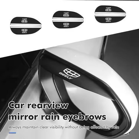 2PCS Car Rearview Mirror Rain Waterproof Cover Sticker For Geely Monjaro Atlas Tugella Geometry C Co