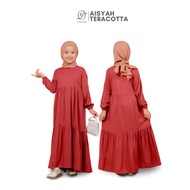 4sisters - Aisyah Terracotta Girls' Gamis