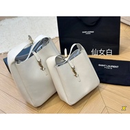 YSL Female Bag hobo Bucket Bag Leather Underarm Bag Shopping Bag Tote Bag Shoulder Handbag