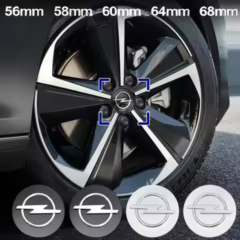 4PCS 58mm 64mm Anti-Scratch Car Wheel Hub Caps Fit For Opel Adam Ampera Corsa Insignia Karl Rocks-e 