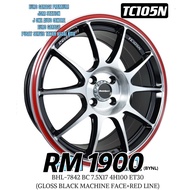 NEW RIM WEDSSPORT TC105N 17 INCHI