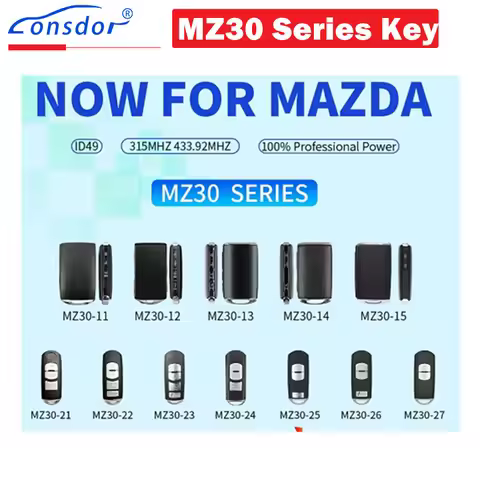 1/2/5PCS Lonsdor for MAZDA MZ30 Series Keys Universal Smart Key Work with Lonsdor K518 PRO / K518 PR