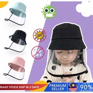 Baby Face Shield Detachable Shield Baby Protective Cap with Face Shield Protective Children Kids Face Shield Baby