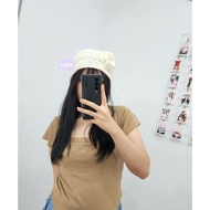 HANDMADE FLOWER BEANIE HAT/FLOWER HAT/FLOWER BEANIE HAT/FLOWER BEANIE/CUTE BEANIE HAT/VIRAL/KOREAN F