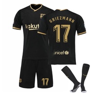 Adults Kids Football Kits Soccer Set FCS Barcelonas 20-21 Home and Away No. 10 Messis Competition Un