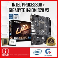 GIGABYTE H410M S2H V3 H410 LGA1200 MOTHERBOARD + Intel 10TH GEN PENTIIUM / CORE I3 / I5 / I7 / I9 / 