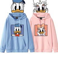 COD Lover Disney Donald Duck Daisy Duck Hoodie Women's Sweater Loose Cartoon Couple Hooded Coat Anim
