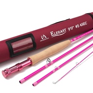 MAXIMUMCATCH Elegant Pink Fly Rod for Women/Girls (6'6'' 2wt)