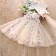 Girls Dress Dress Girl Sequined Gauze Princess Dress TN70