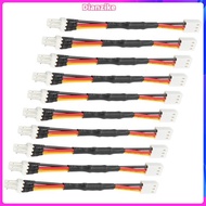 10PCS 3PIN Reduce PC Fan Speed Noise Extension Resistor Cable Wire 3 Pin Male to Female Connector fo