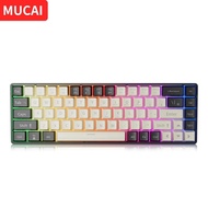 MUCAI MK680 USB Gaming Mechanical Keyboard Red Switch 68 Keys Wired Detachable Cable RGB Backlit Hot