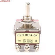 ARMARIO Heavy Duty Toggle​​, 4PDT 12 Pin Rocker Switch High Current Capacity Controller Device ​​3 P