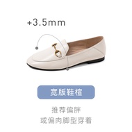 รองเท้าโลฟเฟอร์หนังแท้สำหรับผู้หญิง Comely Spring 2023 รองเท้าหนังแกะทรงหัวมนแบบสวมใส่สบาย สวมใส่ได้