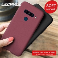 shop LECAYEE Granular Matte non-slip Phone Case for LG V40 v30 g5 se g6 g7 g8 k40 k20 plus TPU Soft
